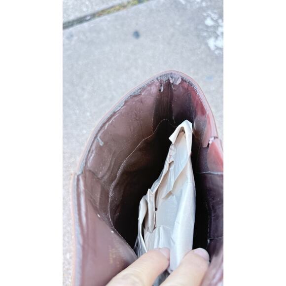 Ralph Lauren Brown Leather Riding Boots Buckle Equestrian Women's Size 6 - Picture 7 of 12